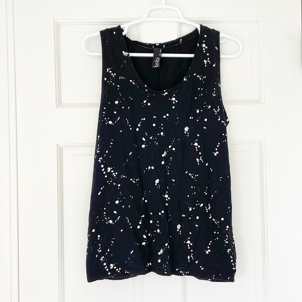 BOBI LOS ANGELES top size M black white sleeveless cotton shirt